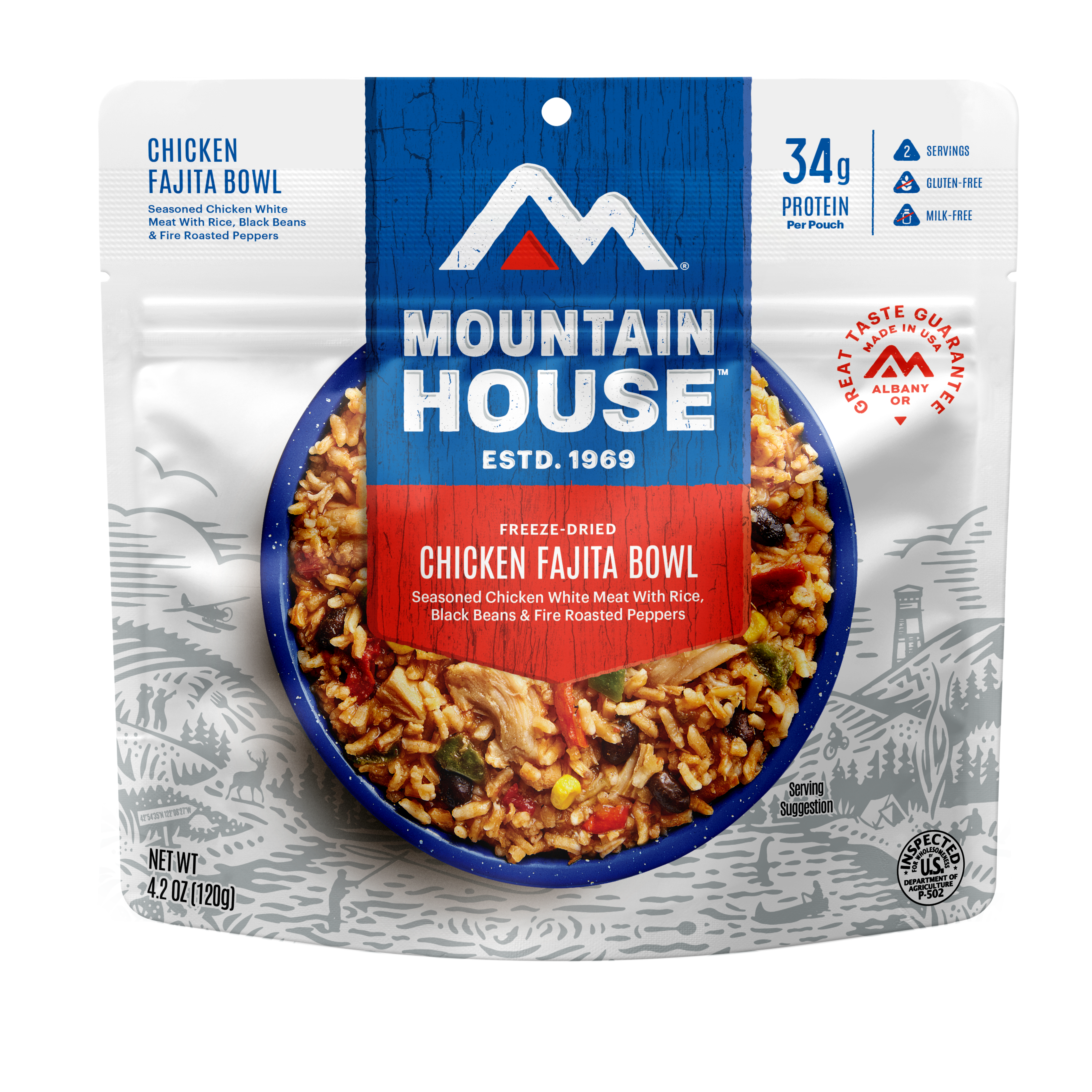 Chicken Fajita Bowl freeze dried food - Mountain House