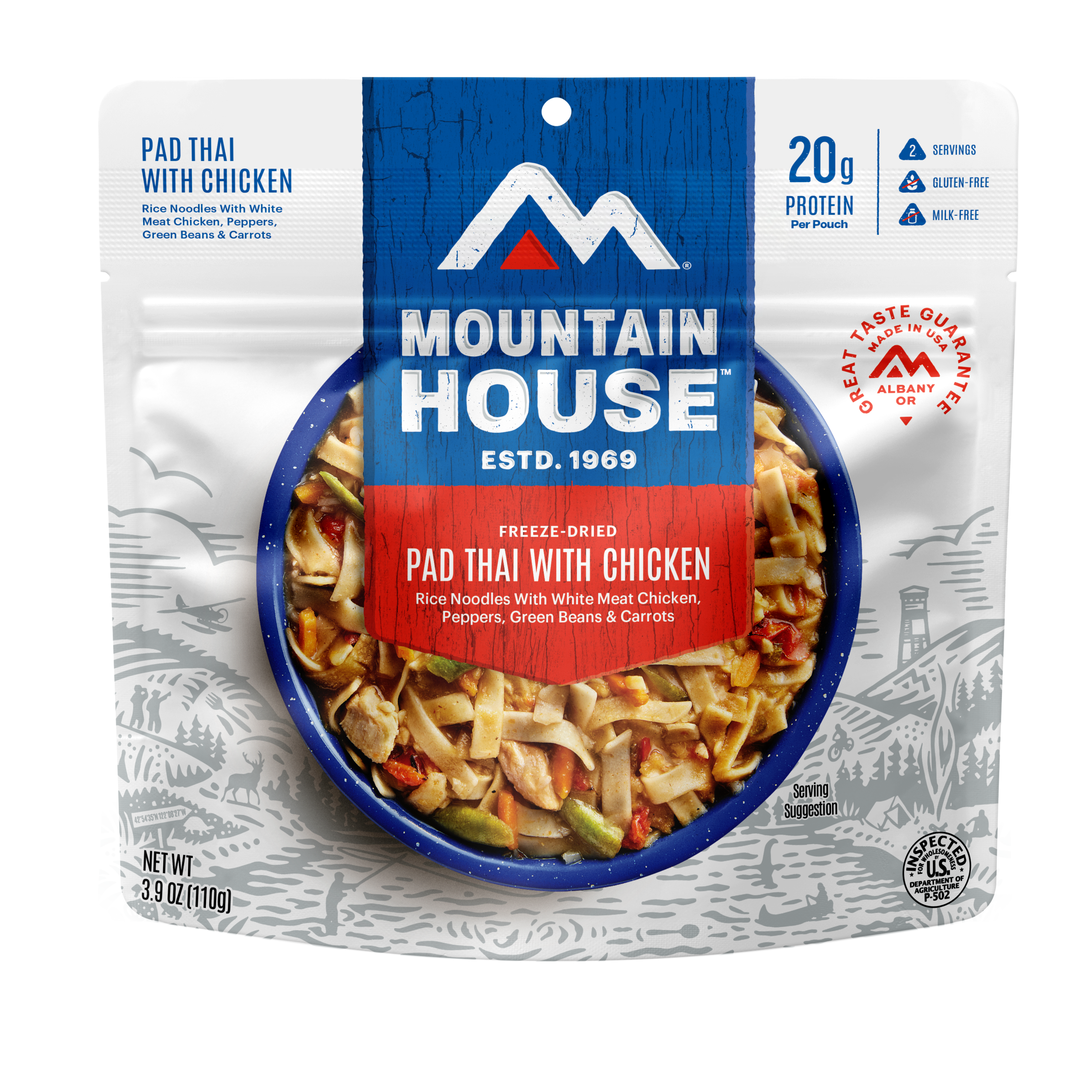 Pad Thai with Chicken freeze dried food - Mountain House