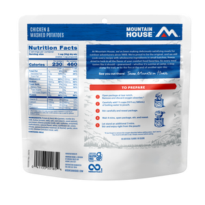 Chicken and Mashed Potatoes freeze dried food - Mountain House